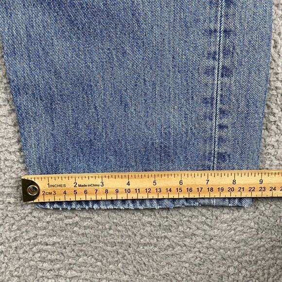 Levi's 505 Regular Straight Fit Distress Jeans Men's 38x30 Medium Wash Denim New - Picture 9 of 14